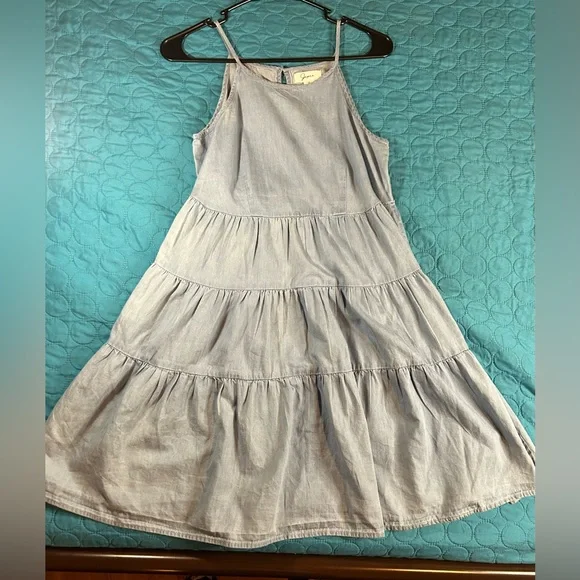 light blue striped dress The WFH Dress